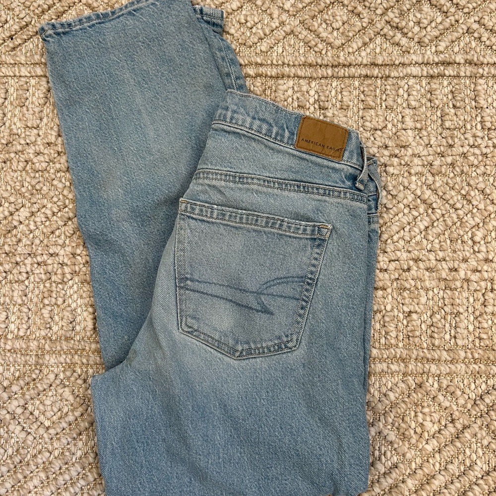 American Eagle Classic Blue Denim Straight Leg Jeans